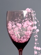 Гирлянда для декора из бусин, розовая 10880452