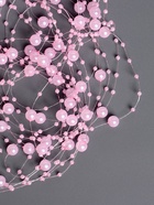 Гирлянда для декора из бусин, розовая 10880452