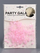 Гирлянда для декора из бусин, розовая 10880452