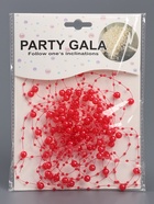 Гирлянда для декора из бусин, красная 10880453