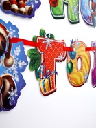 Гирлянда на ленте с блестками «С новым годом!», лошадки, 250 см - фото 54805080