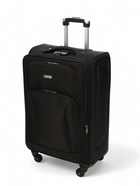 УЦЕНКА Чемодан на колёсах маленький 72 л (M), на молнии, с увеличением, кодовый замок, 4 колеса, чёрный - Фото 2