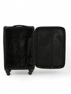 УЦЕНКА Чемодан на колёсах маленький 72 л (M), на молнии, с увеличением, кодовый замок, 4 колеса, чёрный - Фото 7