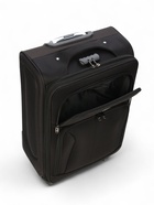 УЦЕНКА Чемодан на колёсах маленький 72 л (M), на молнии, с увеличением, кодовый замок, 4 колеса, чёрный - Фото 10