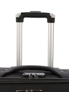 УЦЕНКА Чемодан на колёсах маленький 97 л (L), на молнии, с увеличением, кодовый замок, 4 колеса, чёрный - Фото 6