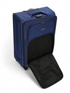 УЦЕНКА Чемодан на колёсах маленький 97 л (L), на молнии, кодовый замок, 4 колеса, синий - Фото 11