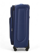 УЦЕНКА Чемодан на колёсах маленький 97 л (L), на молнии, кодовый замок, 4 колеса, синий - Фото 3