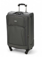 УЦЕНКА Чемодан на колёсах маленький 72 л (M), на молнии, с увеличением, кодовый замок, 4 колеса, серый - Фото 2