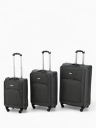 УЦЕНКА Чемодан на колёсах маленький 72 л (M), на молнии, с увеличением, кодовый замок, 4 колеса, серый - Фото 12