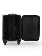 УЦЕНКА Чемодан на колёсах маленький 72 л (M), на молнии, с увеличением, кодовый замок, 4 колеса, серый - Фото 7