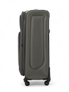 УЦЕНКА Чемодан на колёсах маленький 97 л (L), на молнии, с увеличением, кодовый замок, 4 колеса, серый - Фото 3