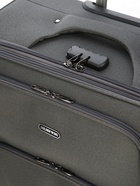 УЦЕНКА Чемодан на колёсах маленький 97 л (L), на молнии, с увеличением, кодовый замок, 4 колеса, серый - Фото 9