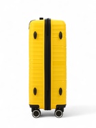 УЦЕНКА Чемодан на колёсах маленький 75 л (M), на молнии, кодовый замок, 4 колеса, жёлтый - Фото 5