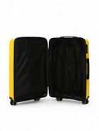 УЦЕНКА Чемодан на колёсах маленький 75 л (M), на молнии, кодовый замок, 4 колеса, жёлтый - Фото 9