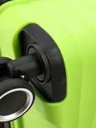 УЦЕНКА Чемодан на колёсах маленький 111 л (L), на молнии, кодовый замок, 4 колеса, зелёный - Фото 22