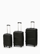 Чемодан на колёсах большой 111 л (L), на молнии, кодовый замок, чёрный - Фото 11