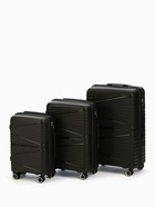 Чемодан на колёсах большой 111 л (L), на молнии, кодовый замок, чёрный - Фото 12