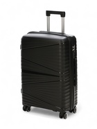 Чемодан на колёсах средний 75 л (М), на молнии, кодовый замок, чёрный - Фото 2