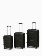 Чемодан на колёсах средний 75 л (М), на молнии, кодовый замок, чёрный - Фото 11