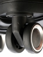 Чемодан на колёсах средний 75 л (М), на молнии, кодовый замок, чёрный - Фото 22