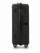 Чемодан на колёсах средний 75 л (М), на молнии, кодовый замок, чёрный - Фото 5