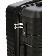 Чемодан на колёсах средний 75 л (М), на молнии, кодовый замок, чёрный - Фото 8