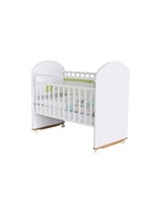 Кровать детская Беллучи / Bellucci Колесо-Качалка, белый - фото 120365536