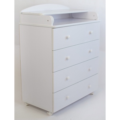 Комод пеленальный детский Флоренцо / Florenco, 61×46×106 см, белый