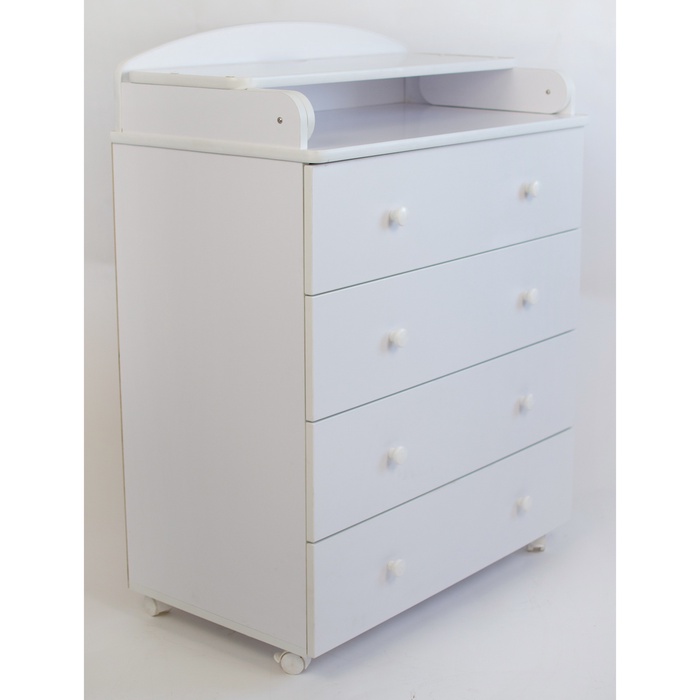 Комод пеленальный детский Флоренцо / Florenco, 61×46×106 см, белый - Фото 1