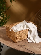 УЦЕНКА Корзина плетеная 45x30x20 см, водный гиацинт - Фото 2