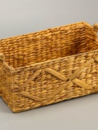 УЦЕНКА Корзина плетеная 45x30x20 см, водный гиацинт - Фото 3