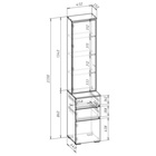 Прихожая Лора Готовое решение №1 2200х450х1350 графит 10905035 - фото 613976