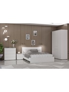 Спальный гарнитур «Лора», комплект 6 предметов, цвет белый - Фото 2