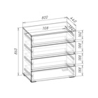 Спальный гарнитур «Лора», комплект 6 предметов, цвет белый - Фото 6