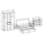 Спальный гарнитур «Лора», комплект 6 предметов, цвет кашемир - Фото 3