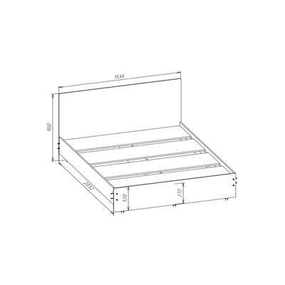 Спальный гарнитур «Лора», комплект 6 предметов, цвет крафт золотой/белый