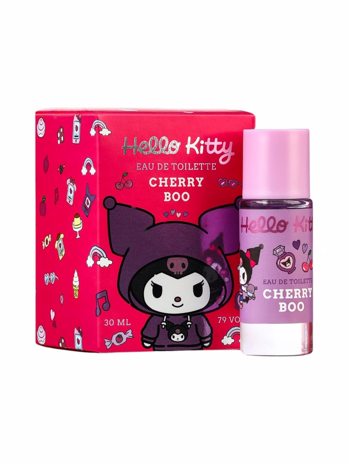 Туалетная вода HELLO KITTY and friends KUROMI CHERRY BOO, фруктовый аромат вишни, 30 мл - Фото 1