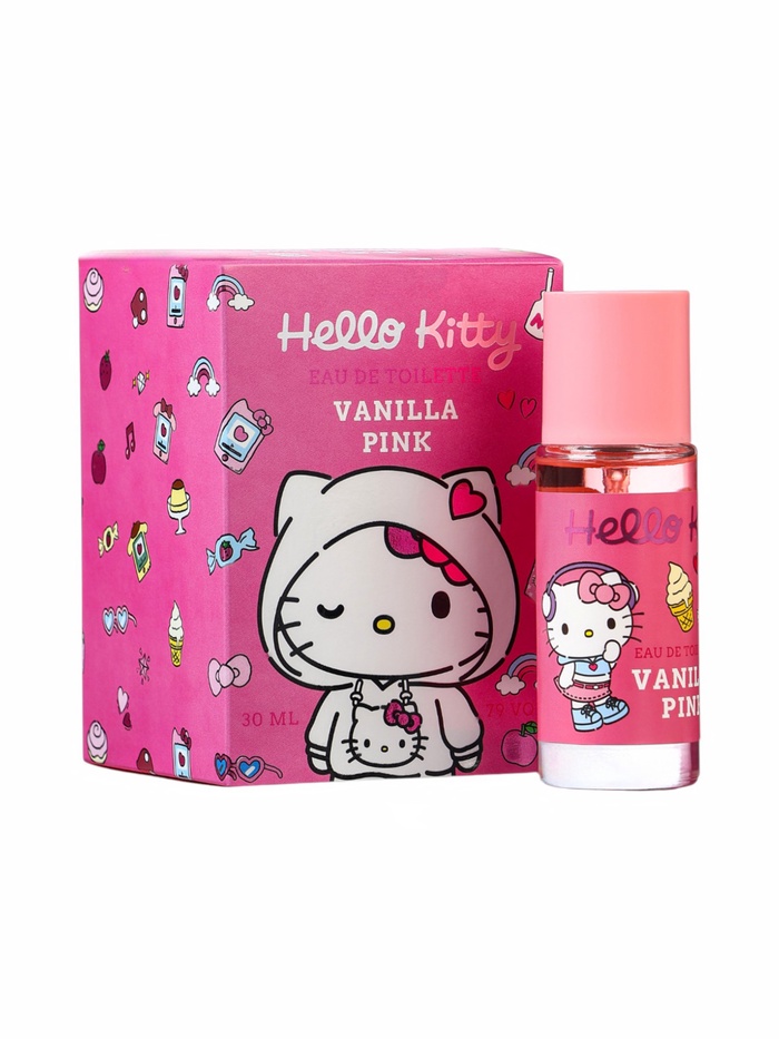 Туалетная вода HELLO KITTY and friends KUROMI VANILLA PINK, сладкий ванильный аромат, 30 мл - Фото 1