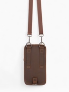 Сумка мужская мини Fidelio Largo 3 в1: нагрудная, на ремень, через плечо, 11×6×20 см, коричневая - Фото 5