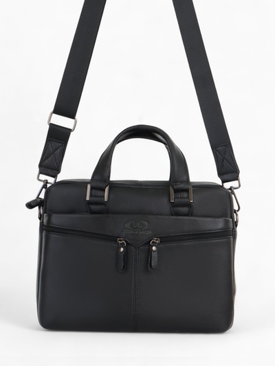 Сумка деловая мужская Fidelio Largo, 32×8×25 см, чёрная