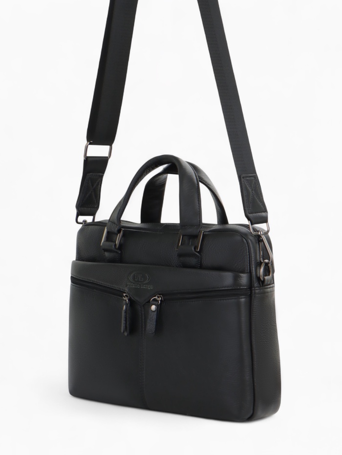 Сумка деловая мужская Fidelio Largo, 32×8×25 см, чёрная - Фото 1