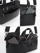 Сумка деловая мужская Fidelio Largo, 32×8×25 см, чёрная - Фото 11