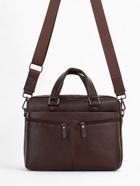 Сумка деловая мужская Fidelio Largo, 32×8×25 см, коричневая - Фото 2