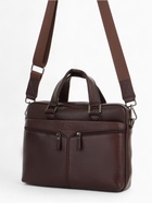 Сумка деловая мужская Fidelio Largo, 32×8×25 см, коричневая - Фото 1