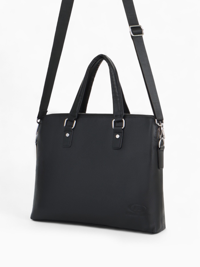 Сумка деловая мужская Fidelio Largo, 39×8×30 см, чёрная - Фото 1