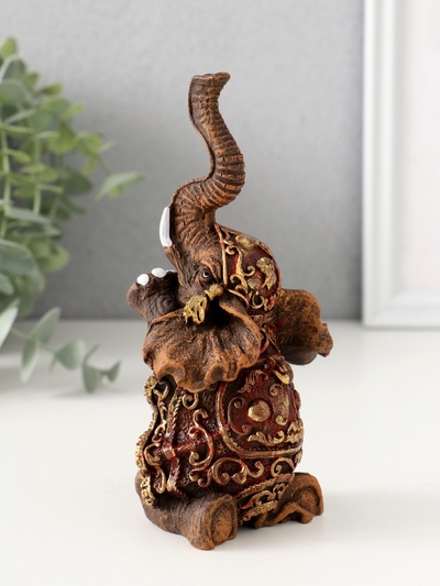 Фигурка полистоун «Слон африканский», 14.5×7.5×6 см