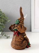 Фигурка полистоун «Слон индийский сидит», 17.5×8.5×9 см - фото 49374279