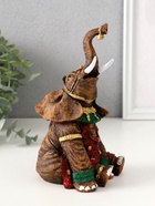 Фигурка полистоун «Слон индийский сидит», 17.5×8.5×9 см - фото 49374280