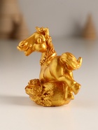 Фигурка полистоун «Золотой конь с богатством», 5×2.5×6.7 см, МИКС - Фото 3