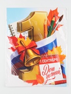 Плакат на 1 сентября «С днем знаний» 30?40 см (комплект 10 шт) - фото 51811152